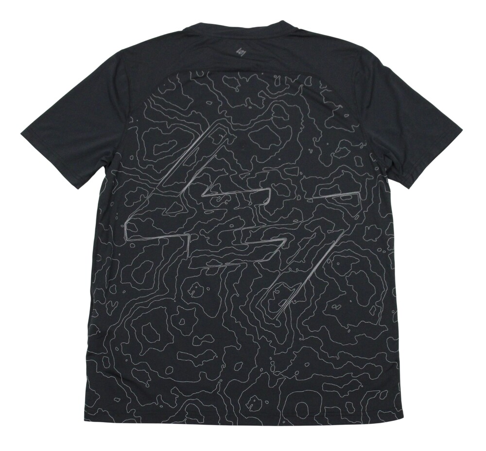 Represent 247 Contour Run T-Shirt Mens Large Black Back Graphic Tee Running